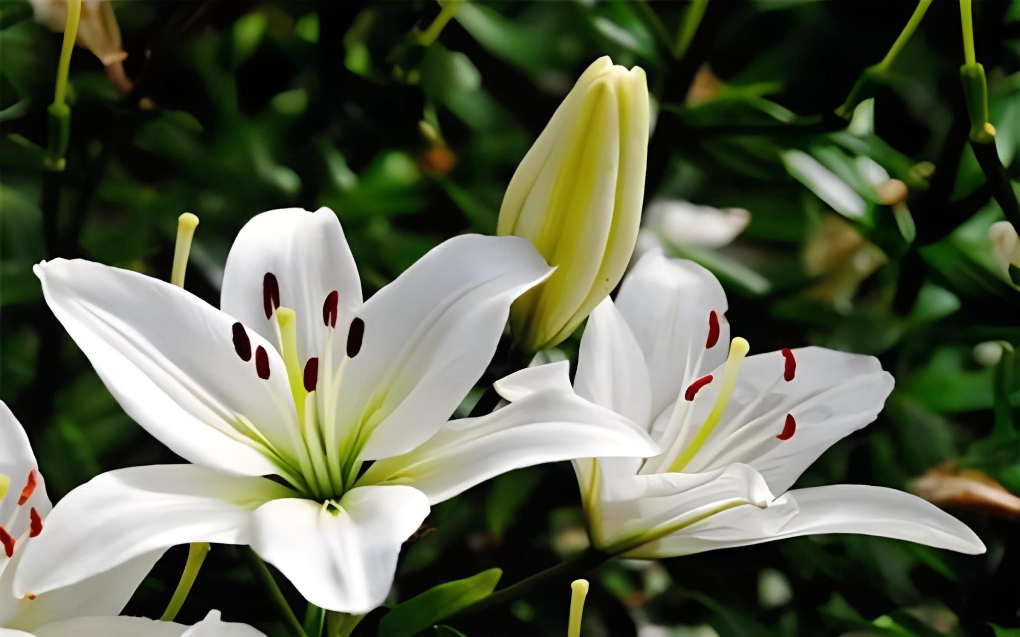 百合花喜欢温暖湿润环境,冬季养护需保持适宜温度,减少浇水,适度施肥