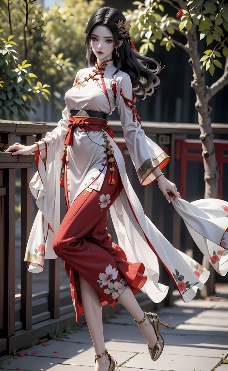 斗破苍穹 美杜莎 高清手机壁纸来喽  当她穿上红色衣服时,仿佛整个人