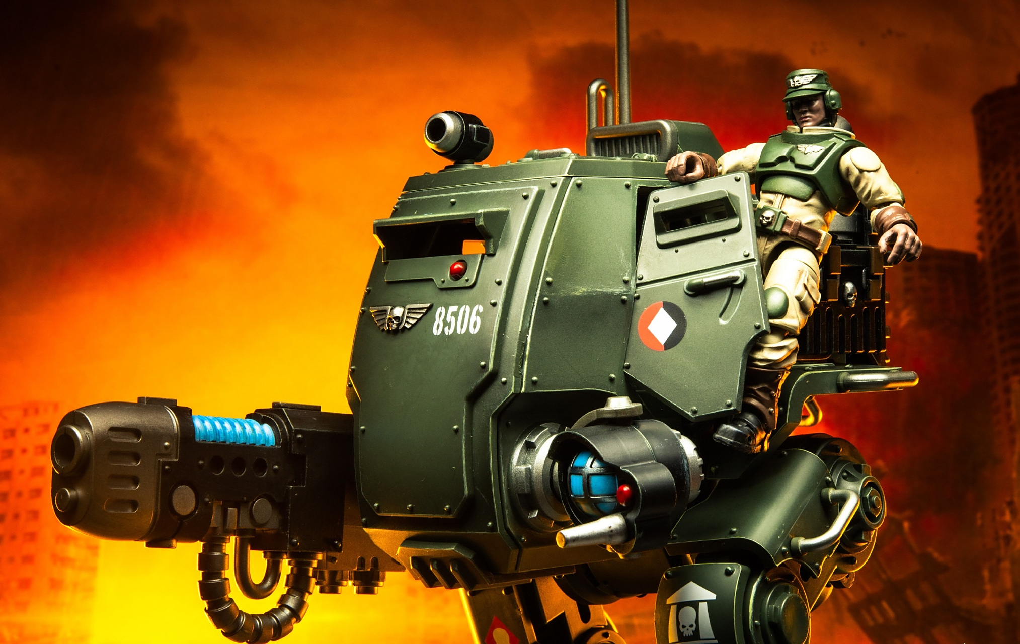 模型欣赏:暗源 战锤40k 卡迪亚装甲哨兵,by lam闻风.