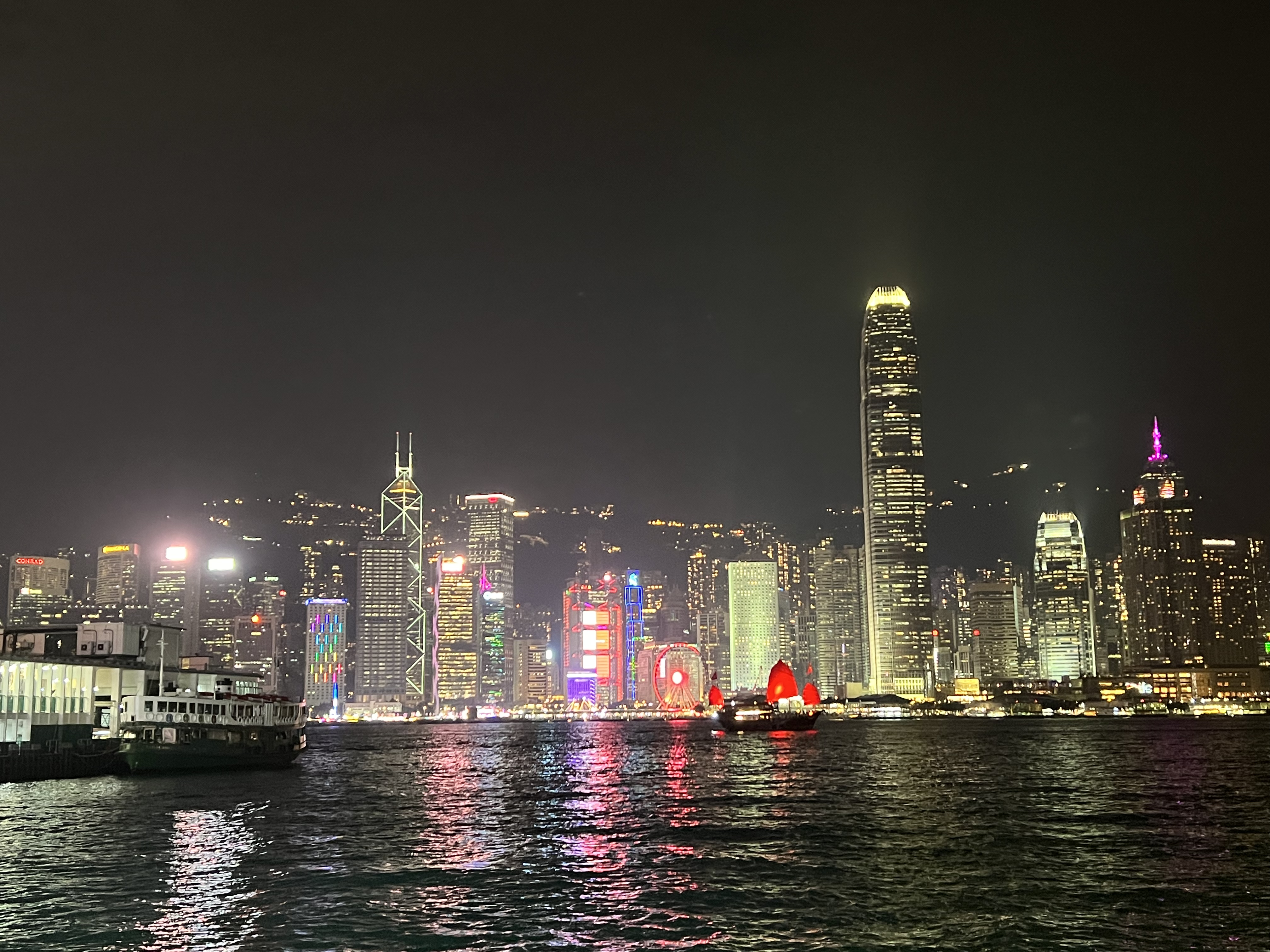 夜色香港维多利亚港,浪漫温馨,梦幻迷离之地