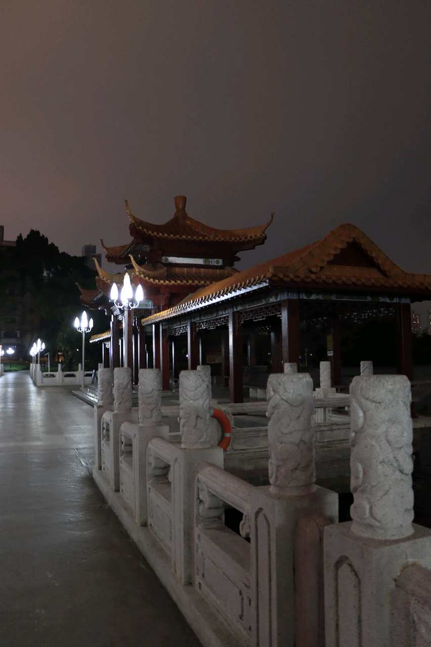 深圳罗湖荔枝公园夜景拍摄