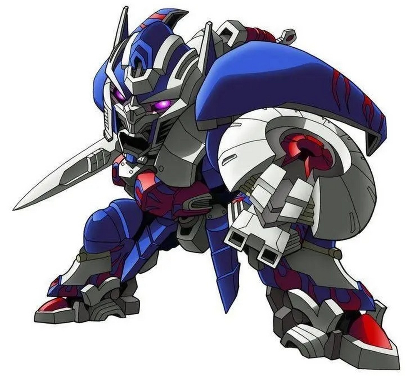 一组q版变形金刚角色插画欣赏,展现了真人电影人物可爱的一面.#优质创