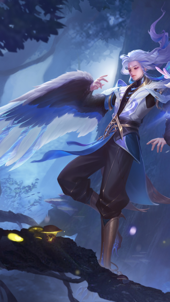 王者荣耀壁纸——云中君  他终究往上飞去.