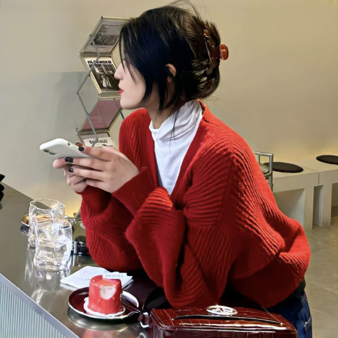 wechat/红色系女生头像7815 万世鸿宴许胜愿,烟火遍野兆新年