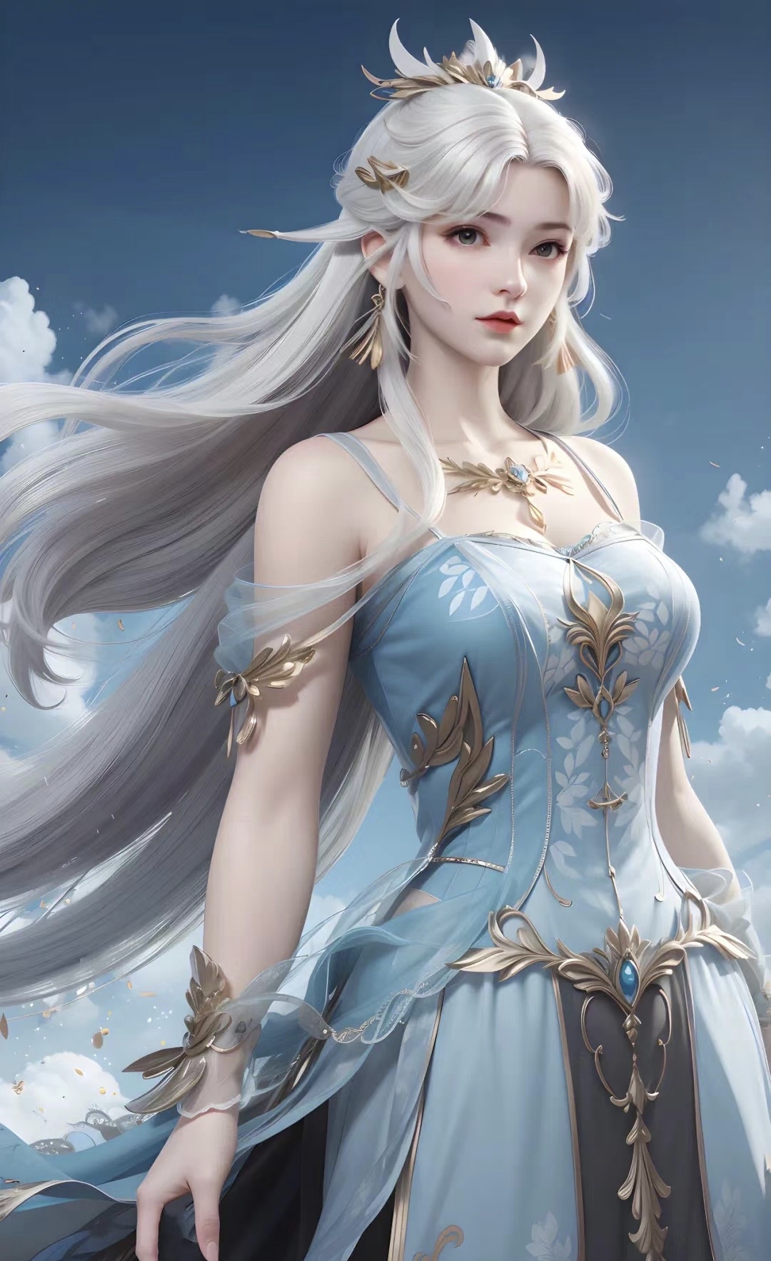 完美世界 雪琳 高清手机壁纸来喽  她作为雪凤族中的天才少女,拥有