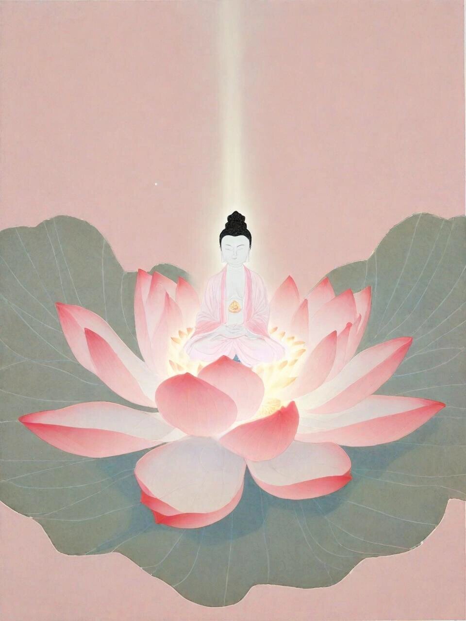 这幅禅画,不仅仅是一幅国风插画,它更是一种灵性的绘画