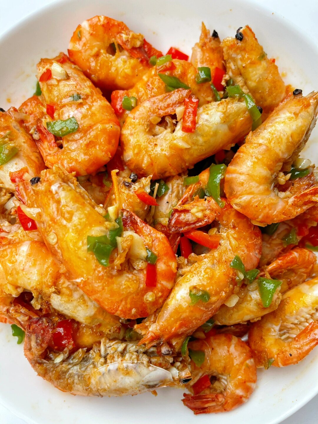 巨巨好吃的椒盐罗氏虾