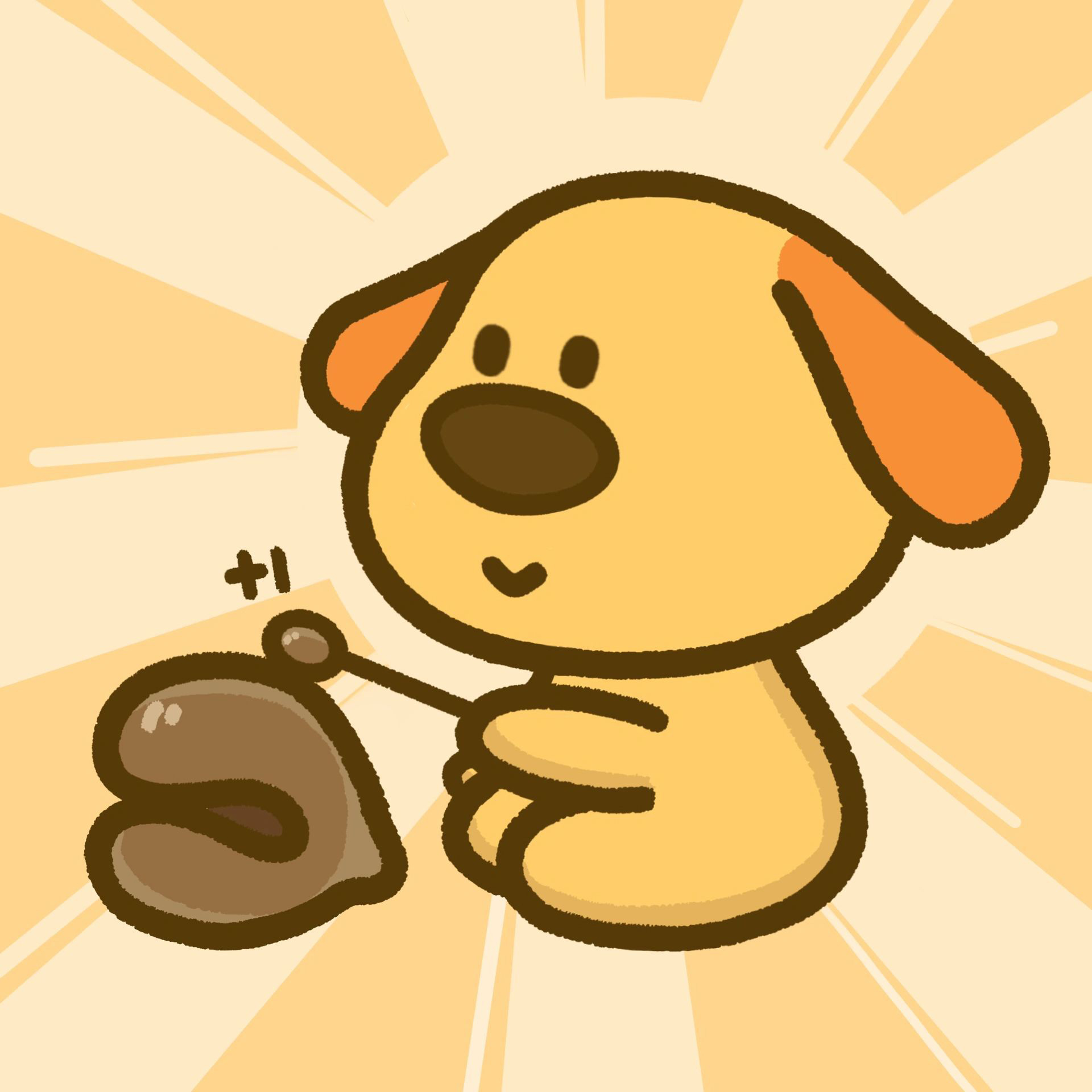 超可爱小黄狗卡通头像 今日份的营业狗,搞怪又可爱的小黄狗简笔画头像