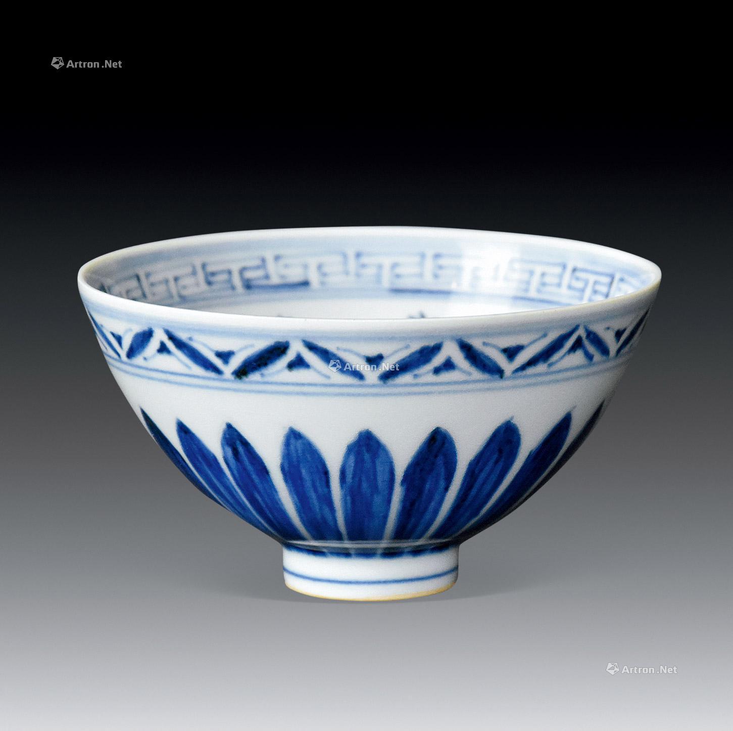 永乐青花鸡心杯,中华十大名杯之一