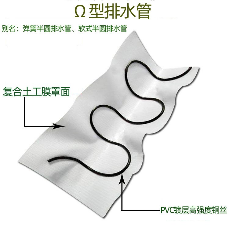 隧道环向弹簧半圆排水管
