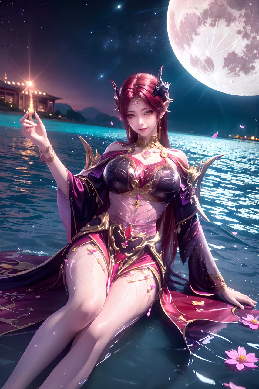 妖夜你们可喜欢?#国漫# #ai绘画# #百炼成神