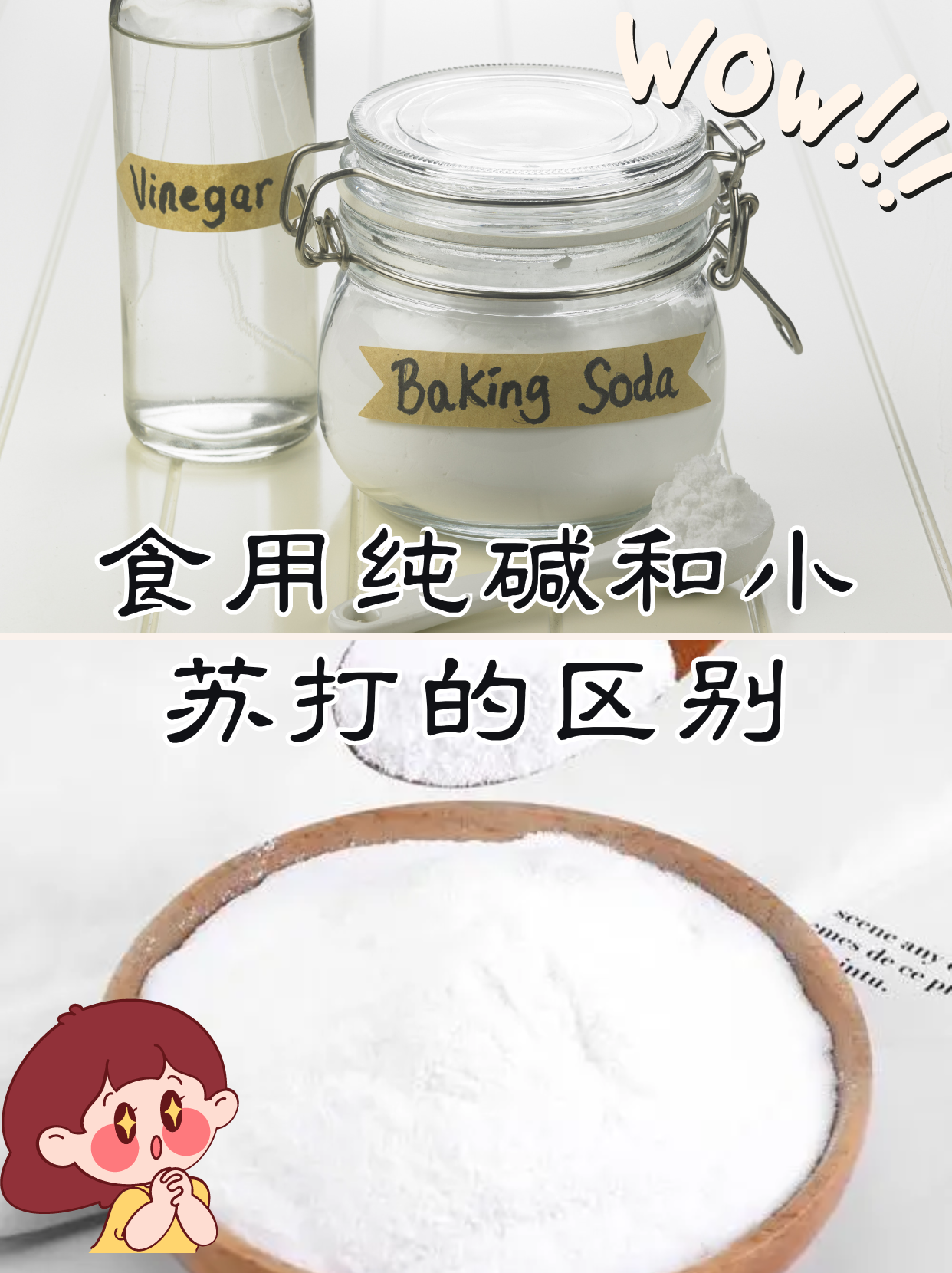 食用纯碱和小苏打的区别 二者有很大的不同之处,并且在烹饪上的作用