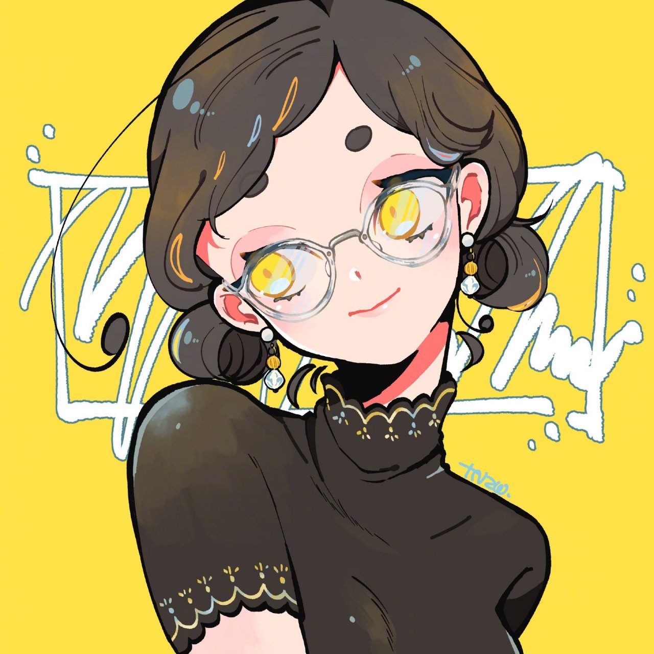 二次元少女绘画,配色绝了|插画师丹沢ヒロ twi:ruber_sal #二次元