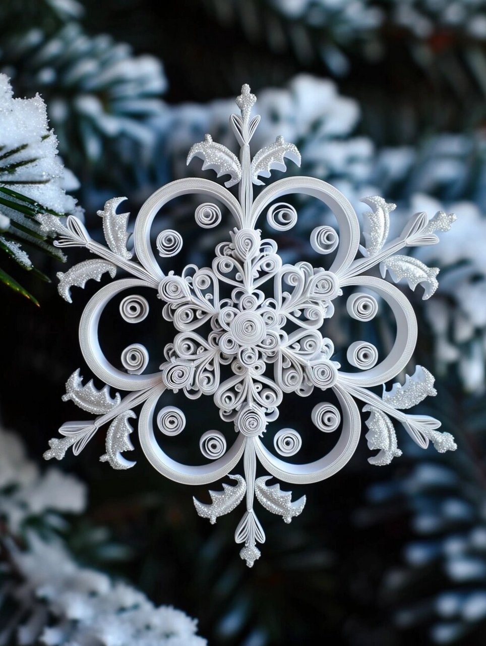 手工创意衍纸雪花  衍纸,又称为卷纸艺术,是一种通过卷曲纸张来创造出