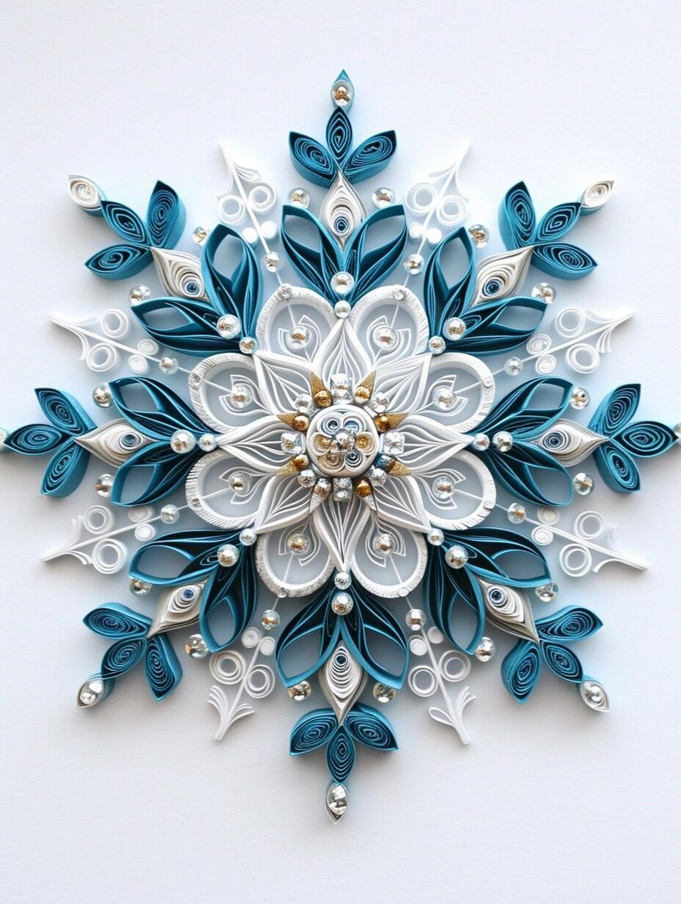 手工创意衍纸雪花  衍纸,又称为卷纸艺术,是一种通过卷曲纸张来创造出