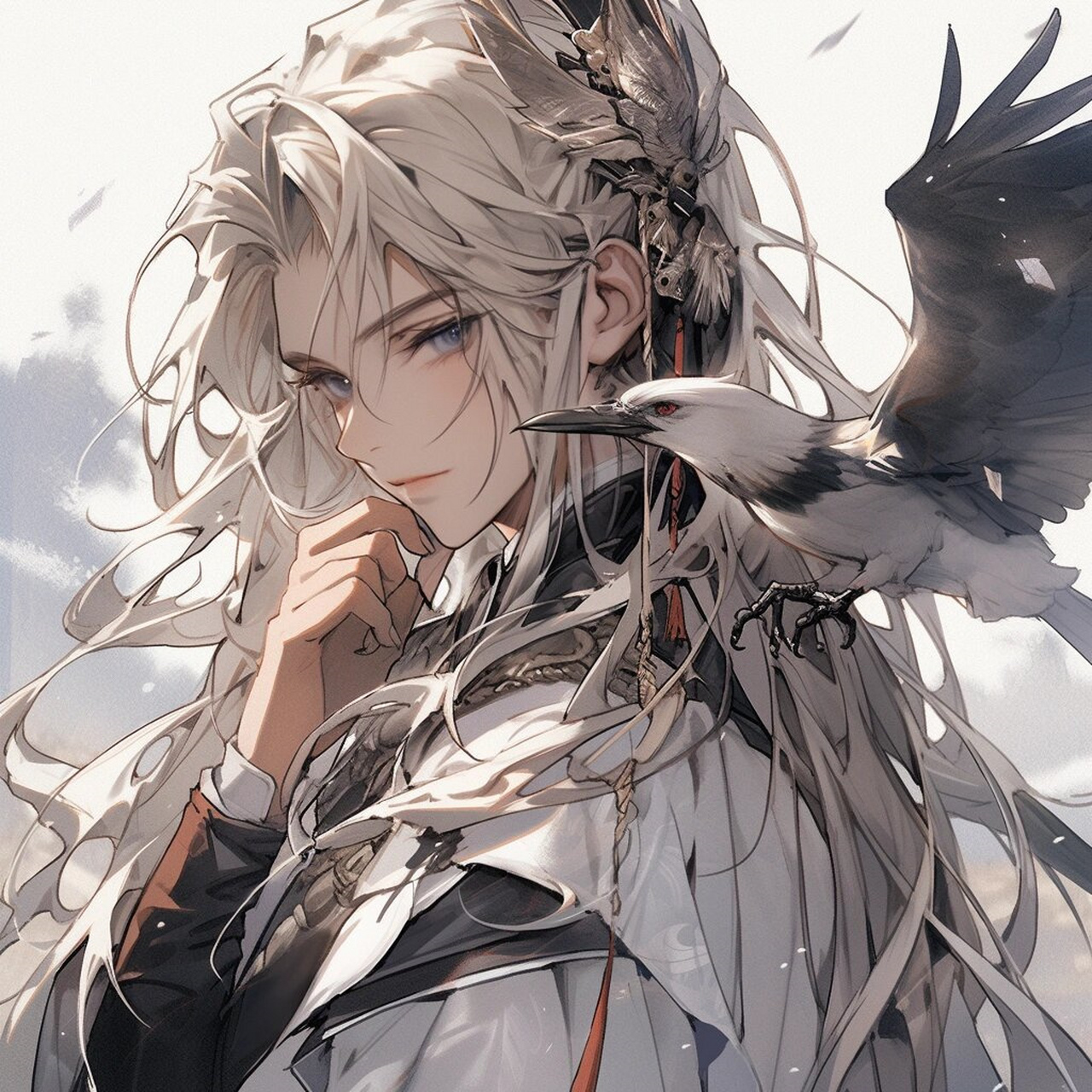 【7415空鸟集】古风男生头像  每当我在时光的长河中不经意地流转