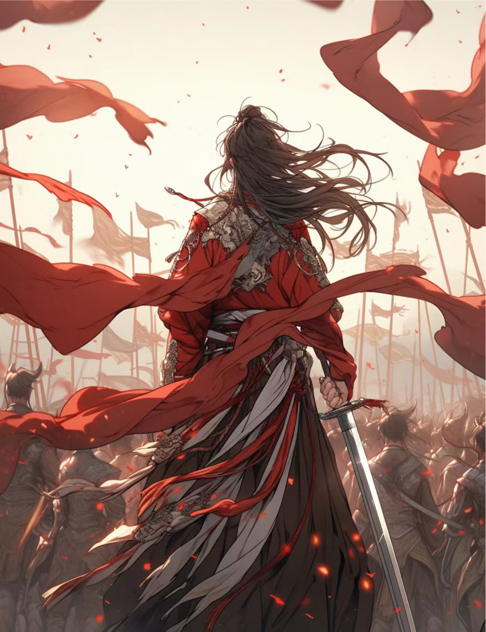 《ai绘画》 古风美男子将军,英姿飒爽,器宇轩昂.