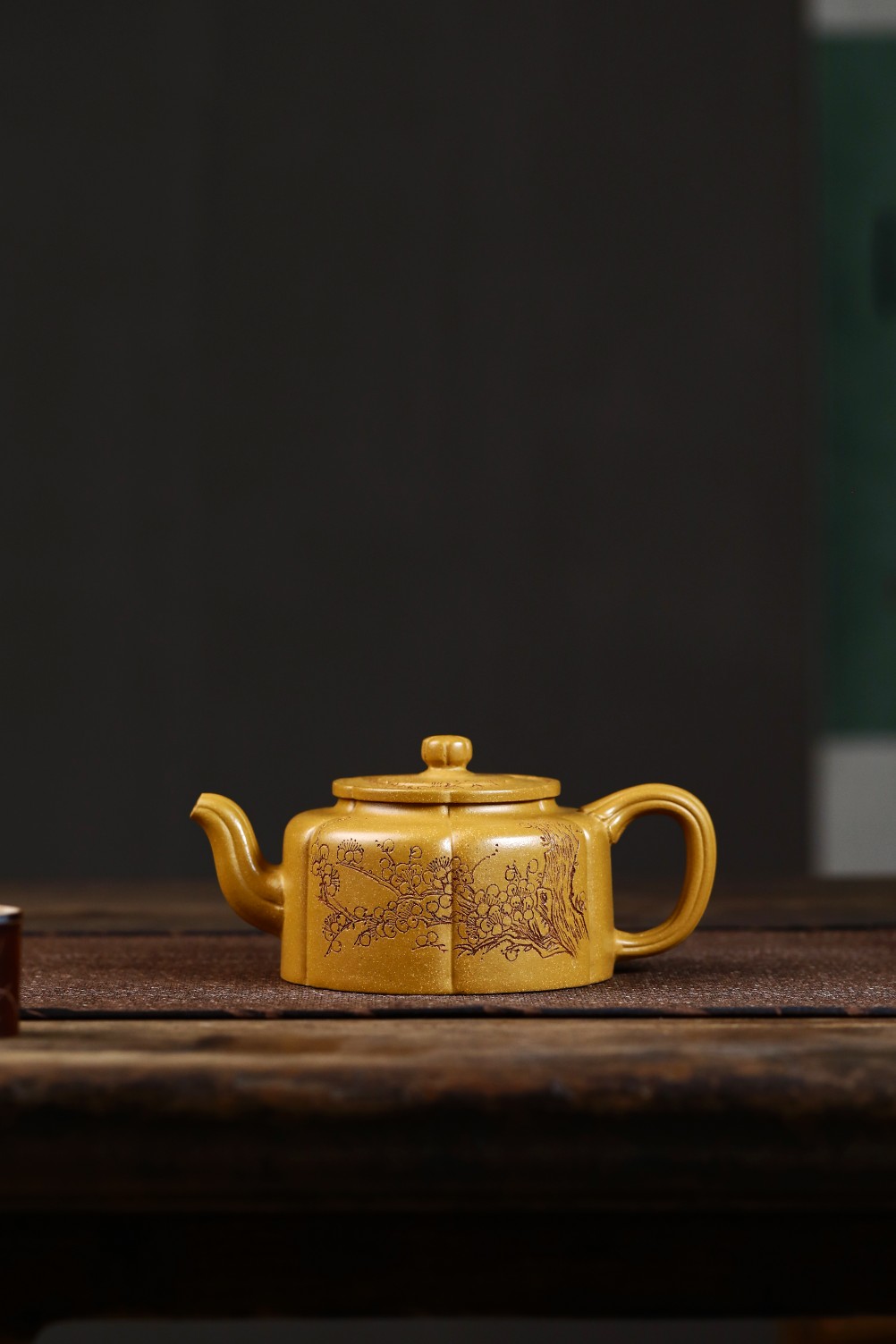 精品紫砂壶梅花周盘