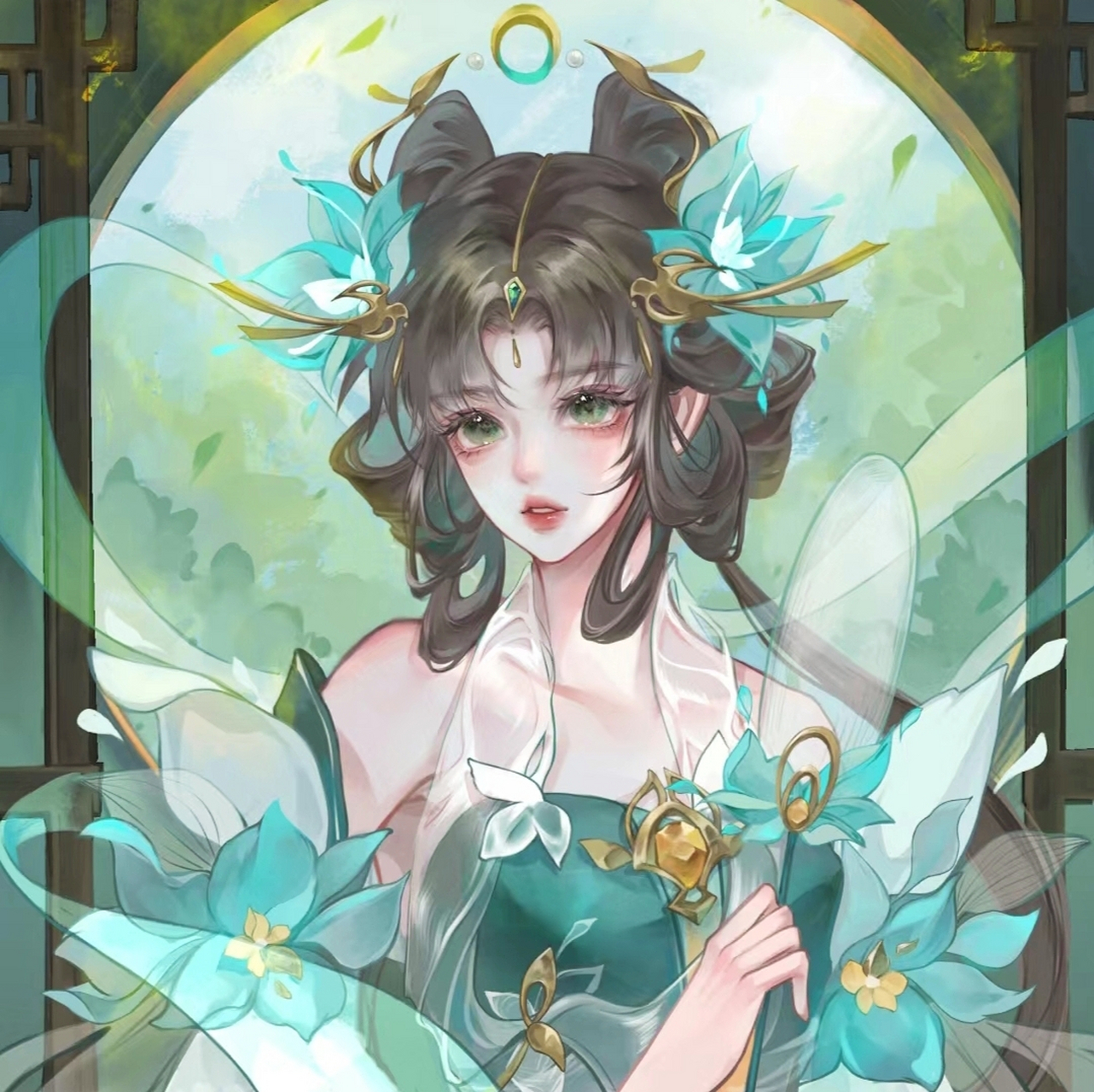 这位美人是嫦娥?[嘿哈][嘿哈]#二次元