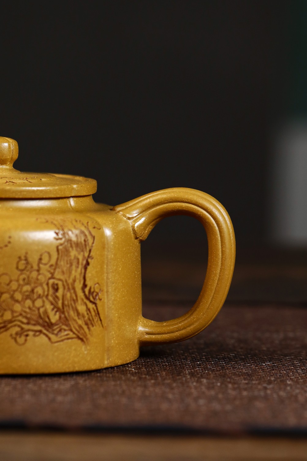 精品紫砂壶梅花周盘