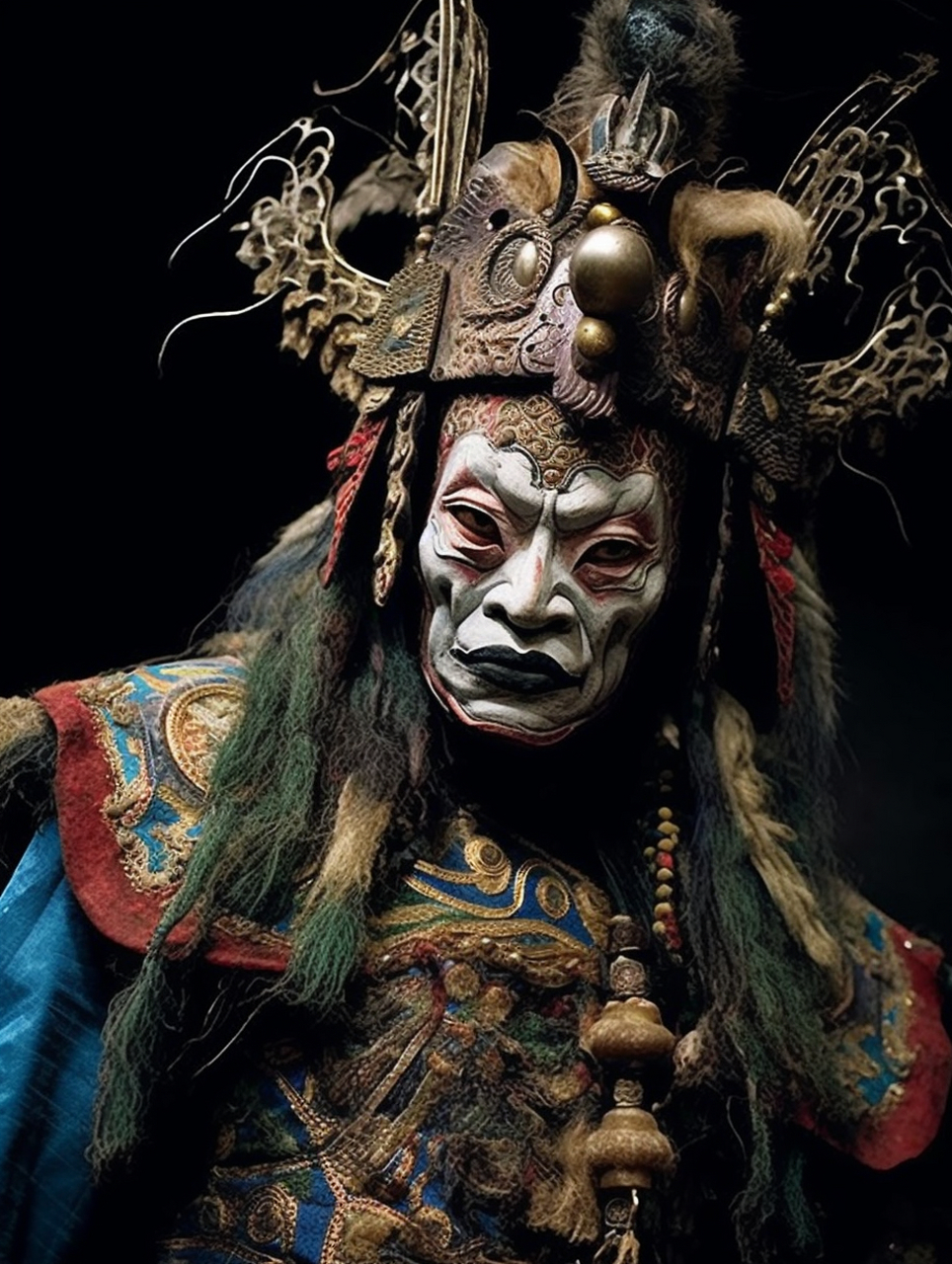 沅陵辰州傩戏  在湖南沅陵和辰州的古老村落里,神秘的傩面具,独特的