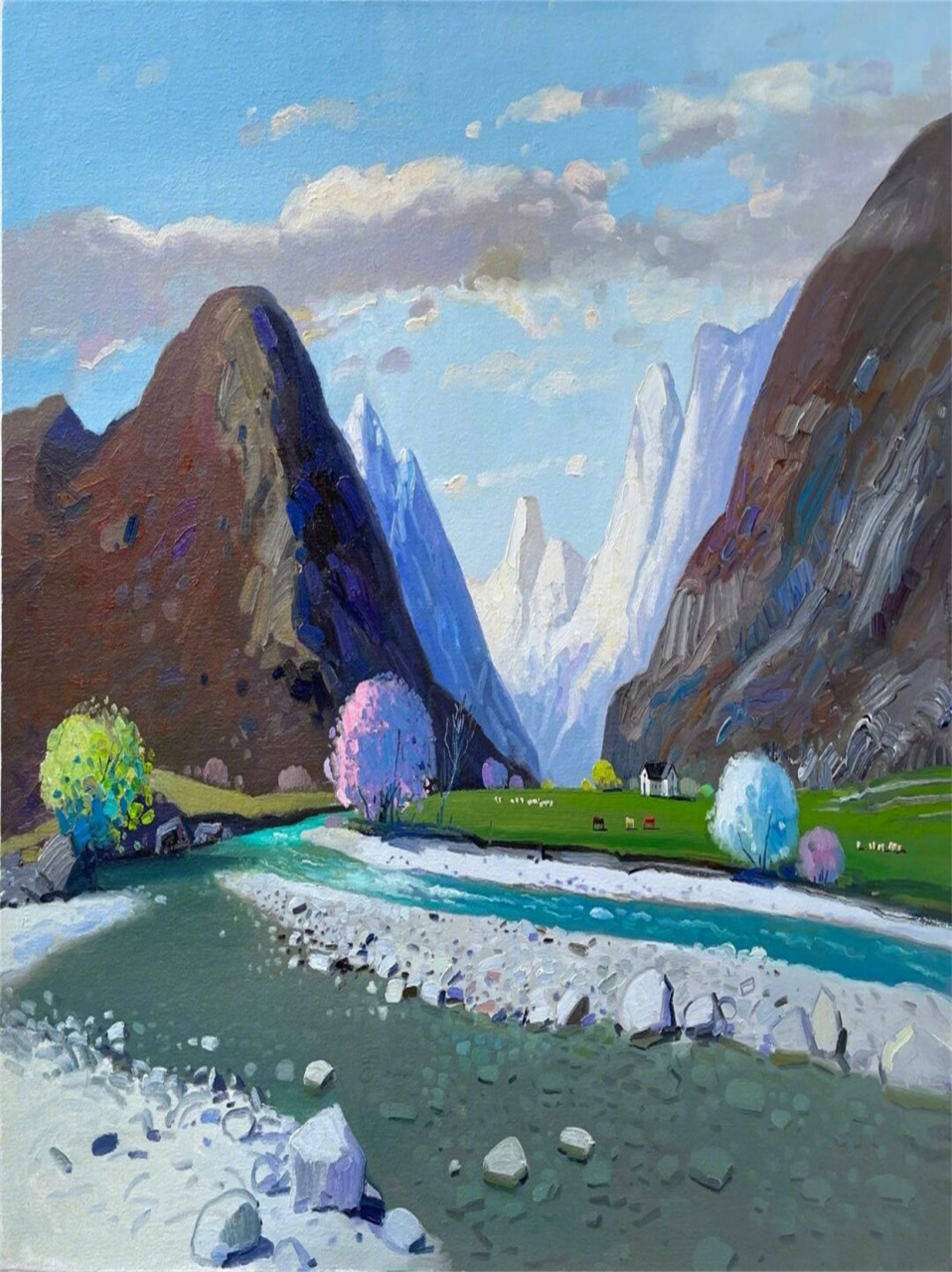 油画/画家 pashk pervathi 风景画作品欣赏  pashk pervathi是一位
