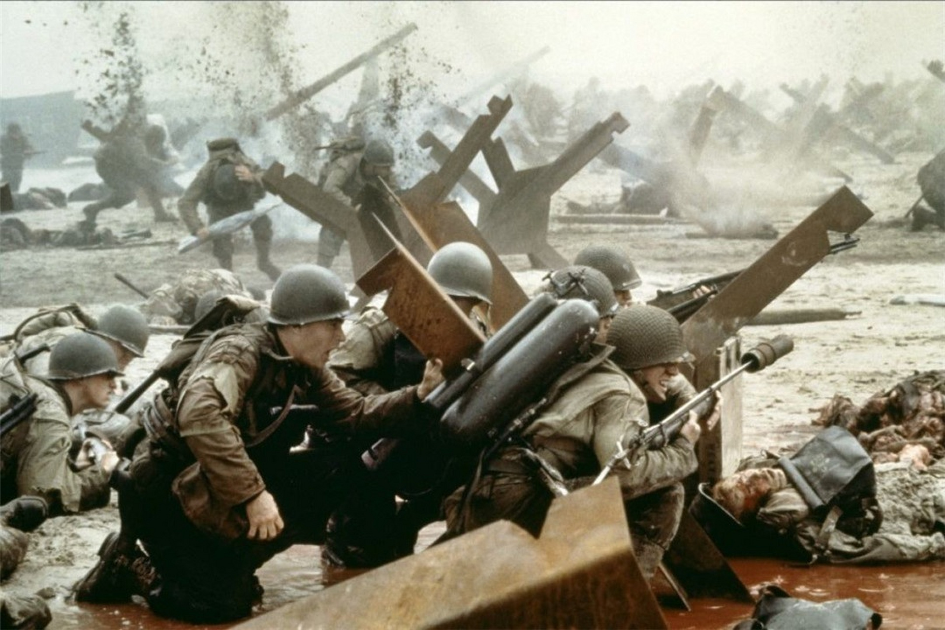 《拯救大兵瑞恩》开头的登陆战已经成为二战电影的经典片段