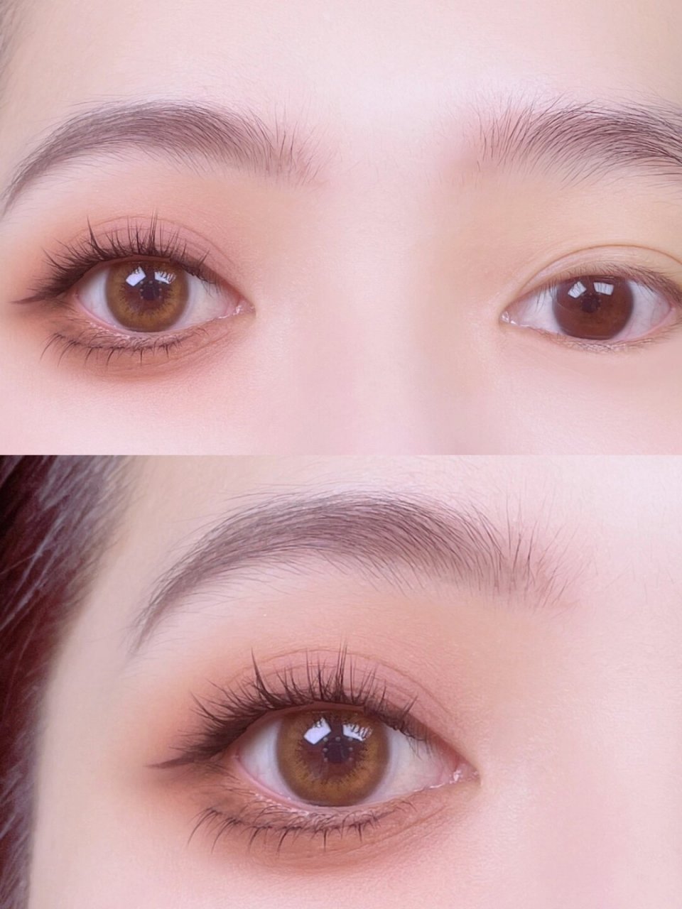 韩系无辜狗狗眼放大  今天要分享的是一个适合快速上妆的日常伪素颜