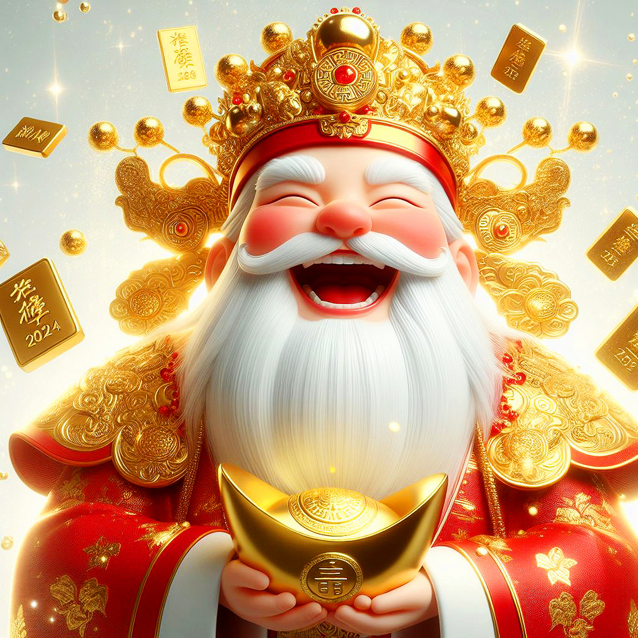 最靓头像壁纸征集赛# #财神# #财神爷# 财神送财,你接不接?