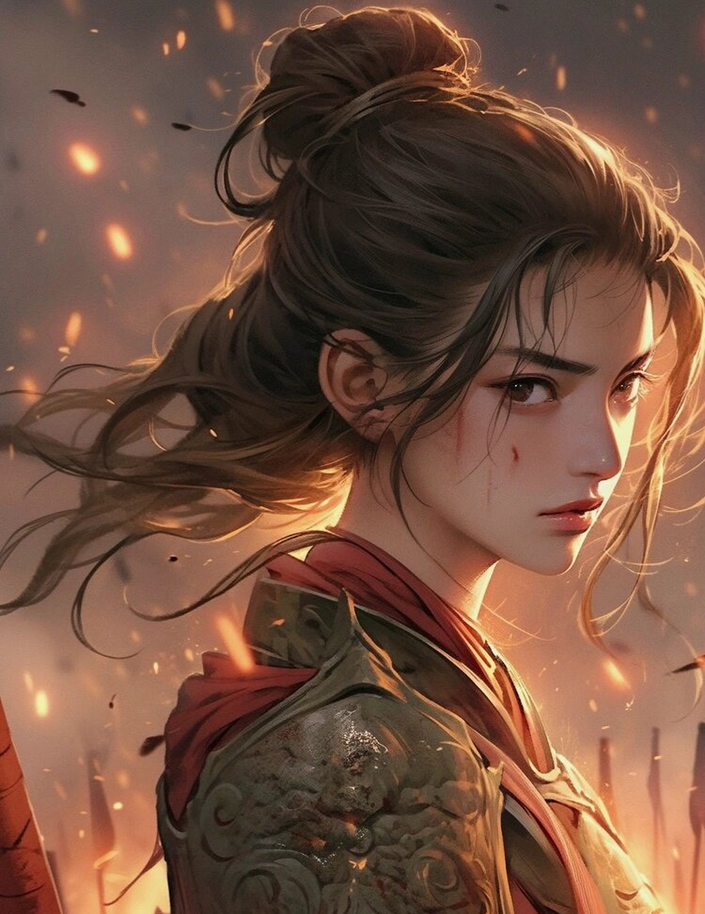 女将军头像壁纸  希望大家能够喜欢,一起欣赏这幅美丽的画作.