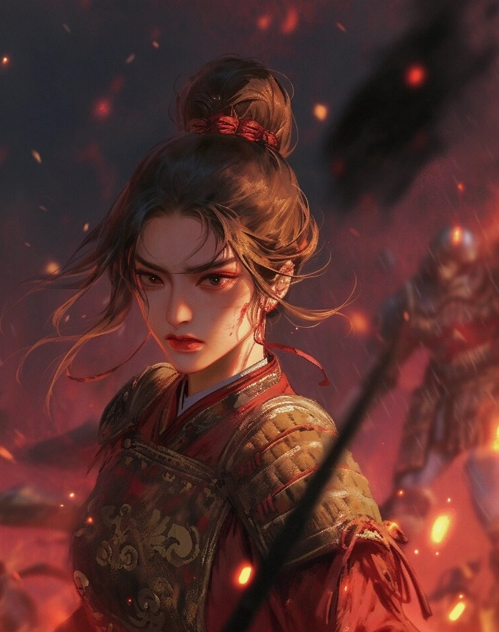 女将军头像壁纸  希望大家能够喜欢,一起欣赏这幅美丽的画作.