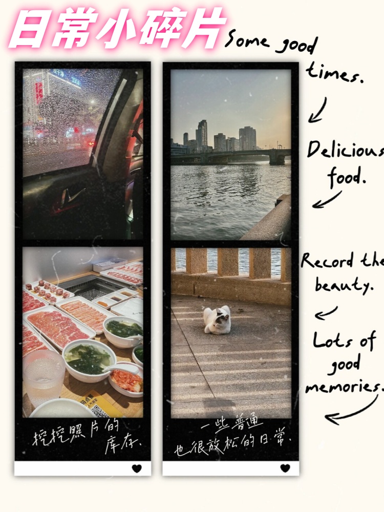 生活中的每一天,都是由无数个小碎片组成的