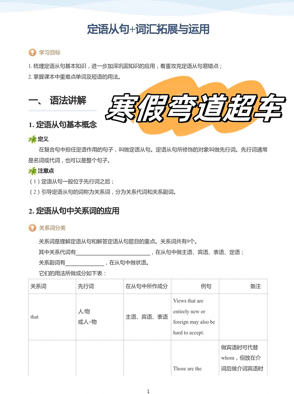 一月寒假！高中提升资料，弯道超车的简单介绍