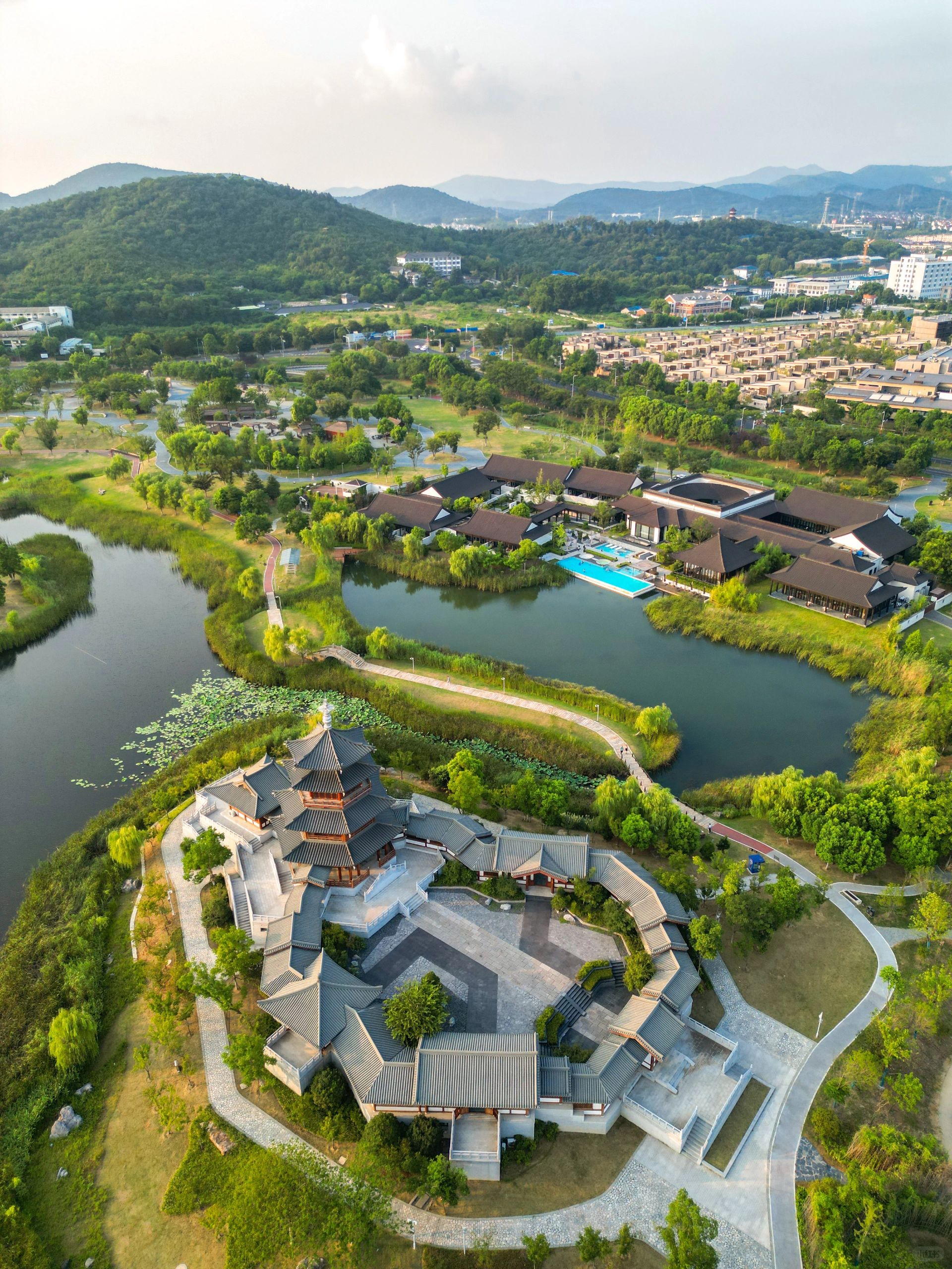 还很适合拍照 酒店园林 酒店南京城开汤山公馆