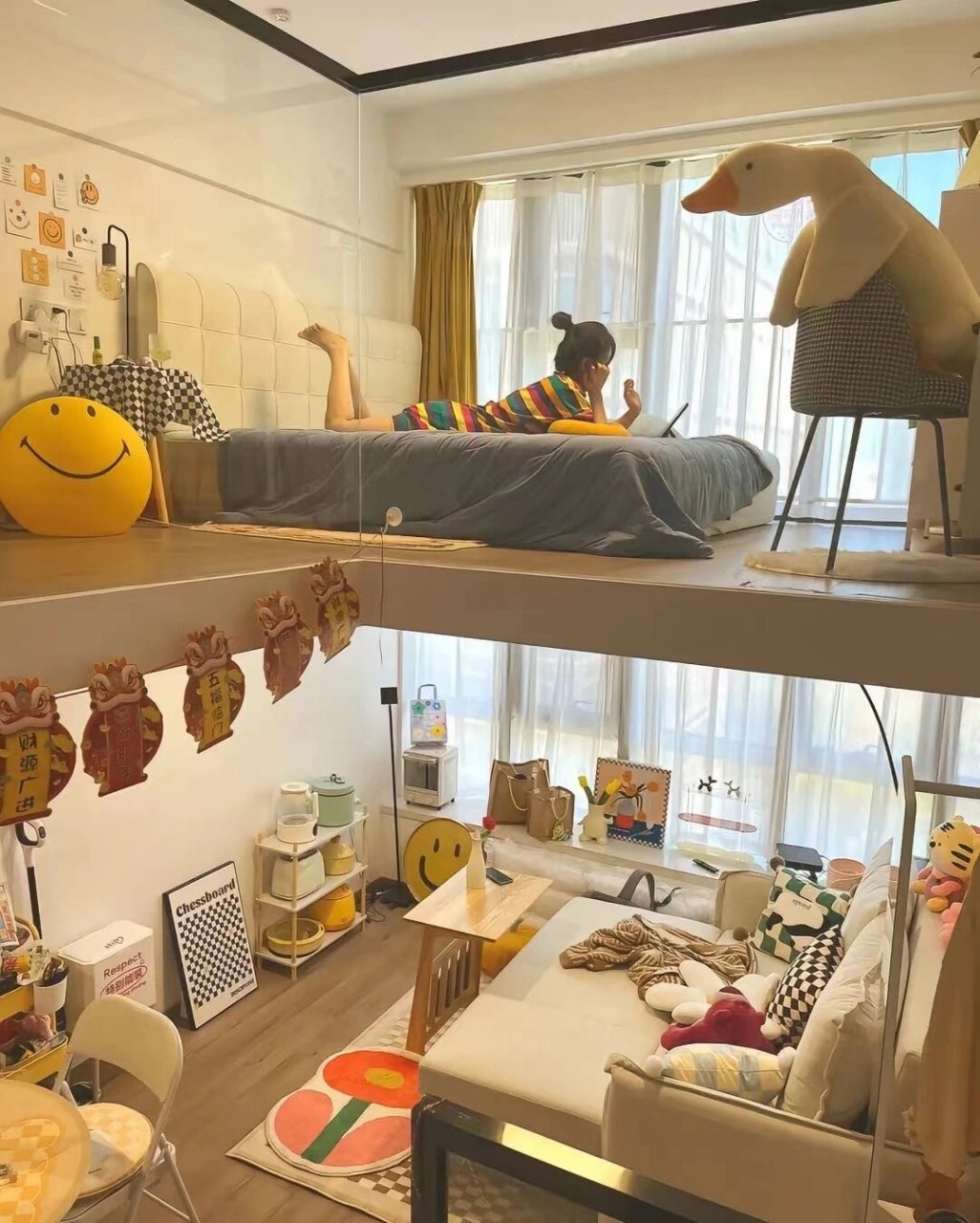 施州国际52平米loft公寓装修效果图  恩施小复式楼:月入3千也能拥有的