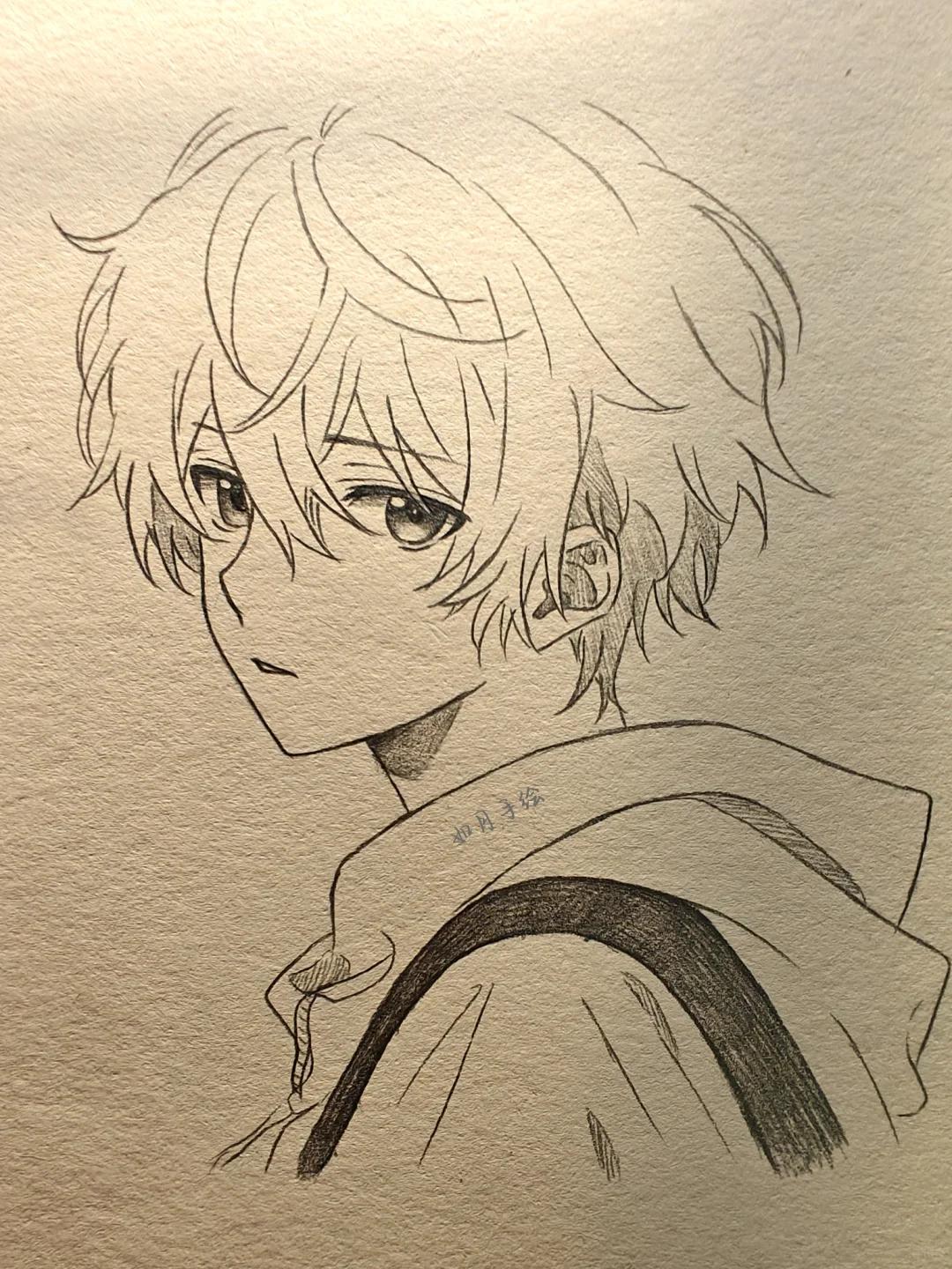 来画动漫男生 "从此我们跃入人海 各有各的风雨和灿烂"