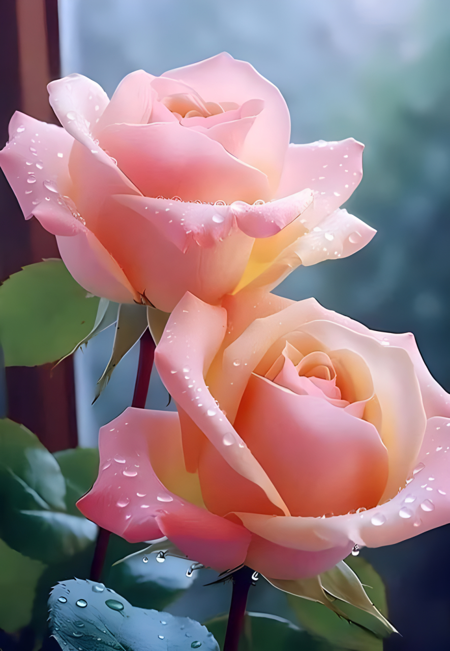 花朵图片,清新淡雅的玫瑰