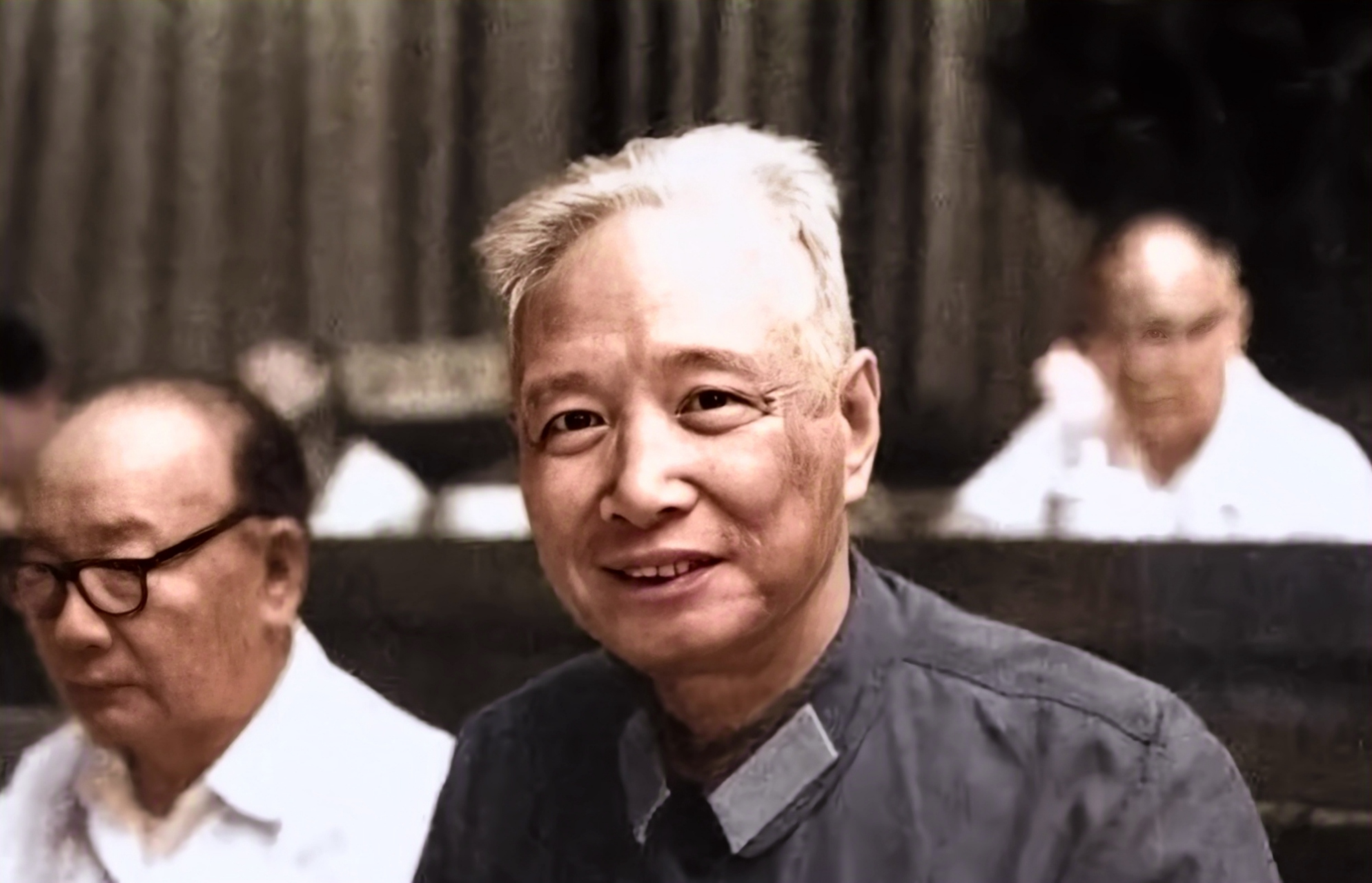 彩色照片,张震将军图集,和粟裕一起指挥了滩海战役,消灭黄百韬,活捉