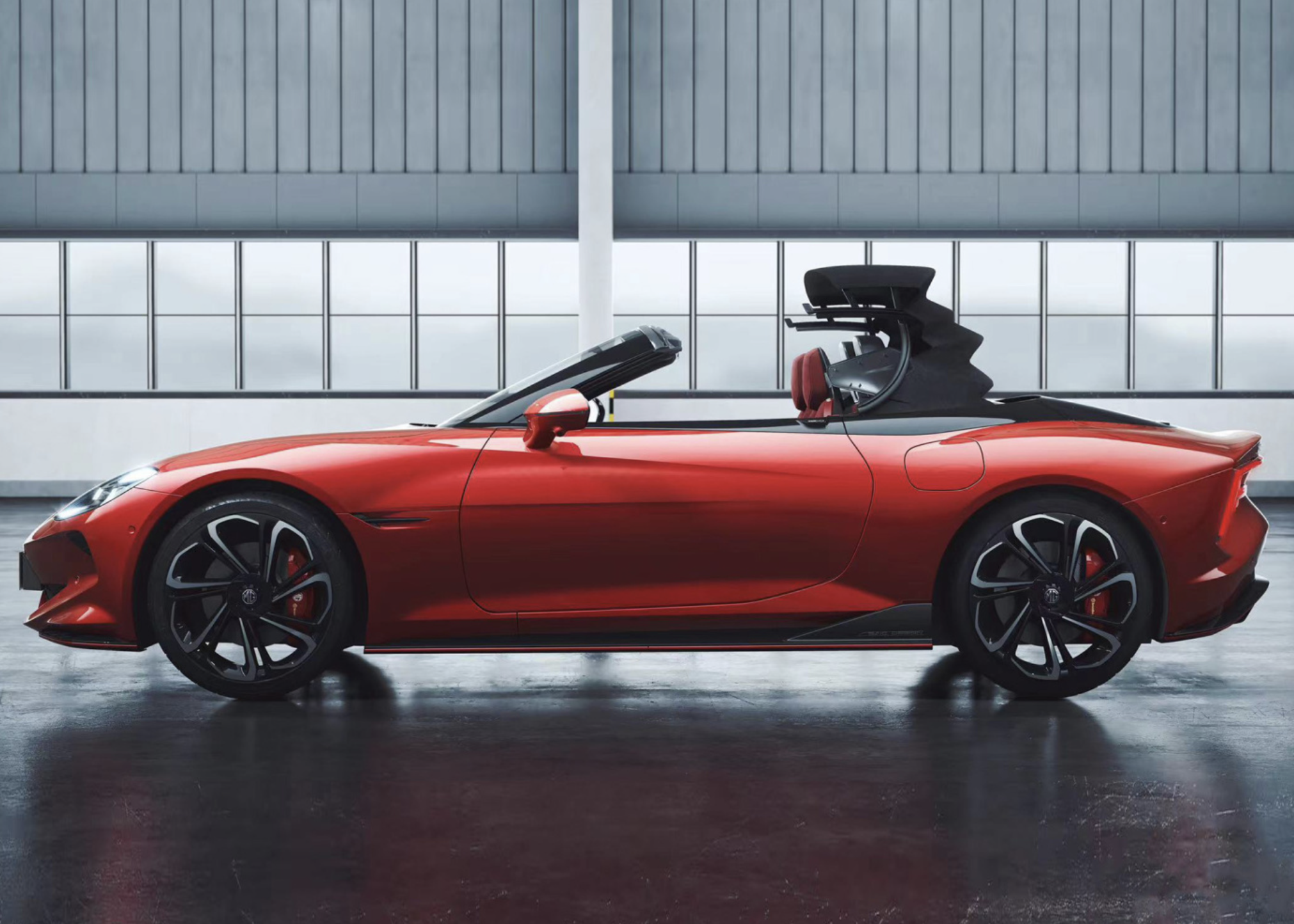 帅气的国产跑车,双座软顶敞篷,3.2s破百,续航520km,限量100台