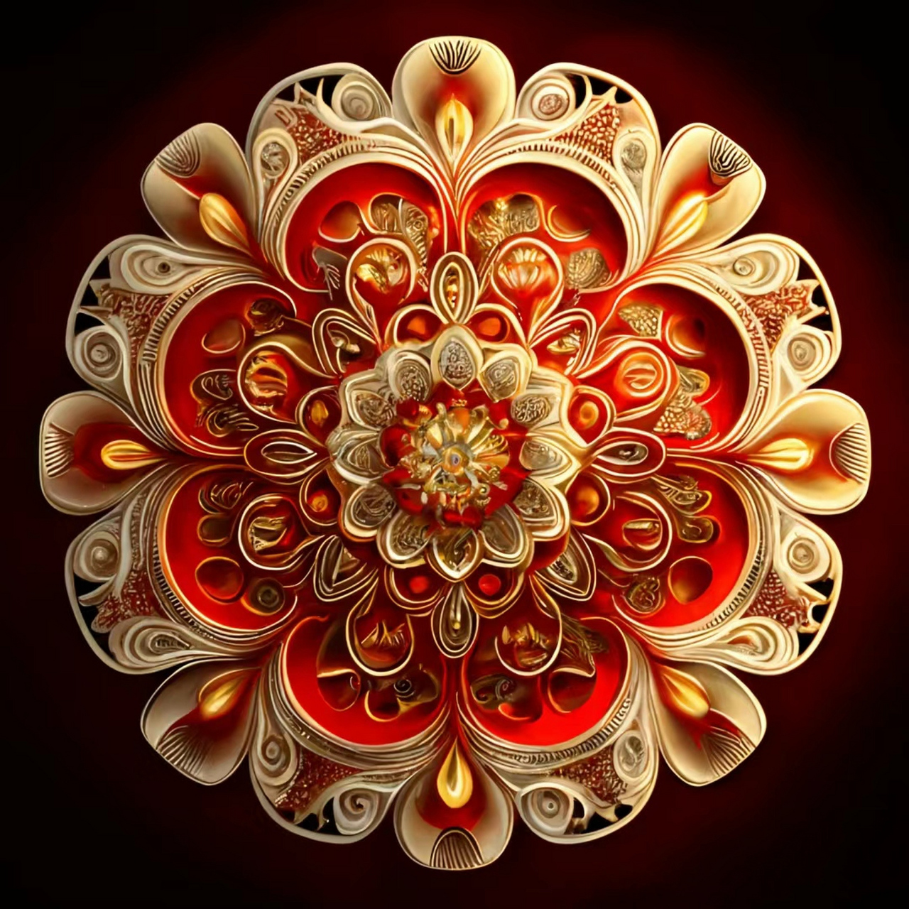 莲花状曼陀罗花