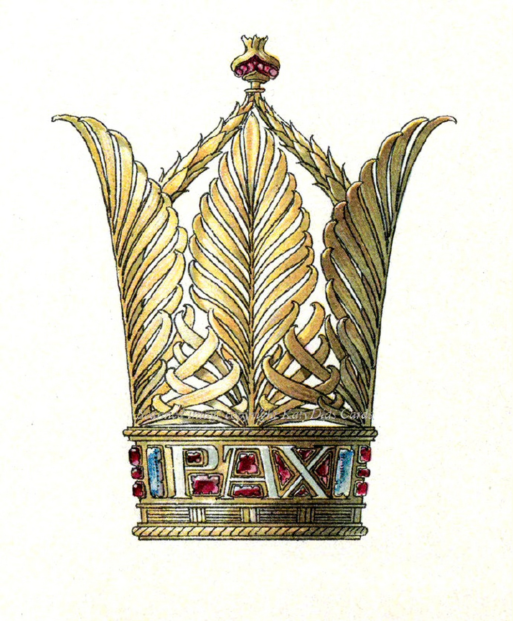 德国艺术家anton seder绘制的一组王冠插画,利用了各种材质和元素