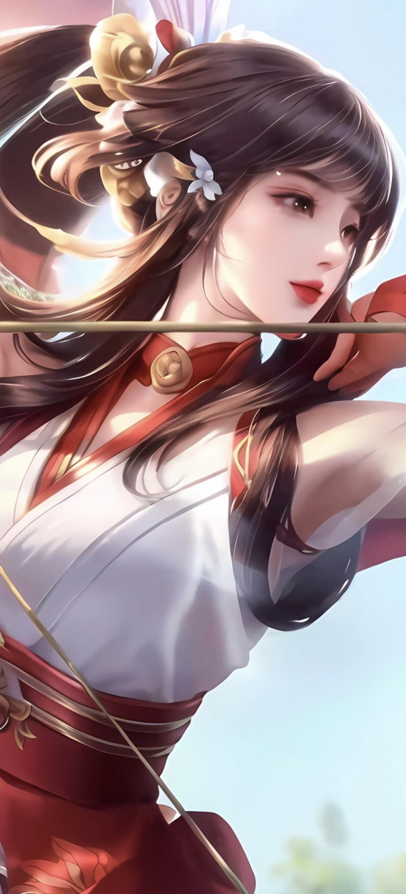 王者荣耀 伽罗 高清手机壁纸来喽  不知古道上的风从何处起,可它去往