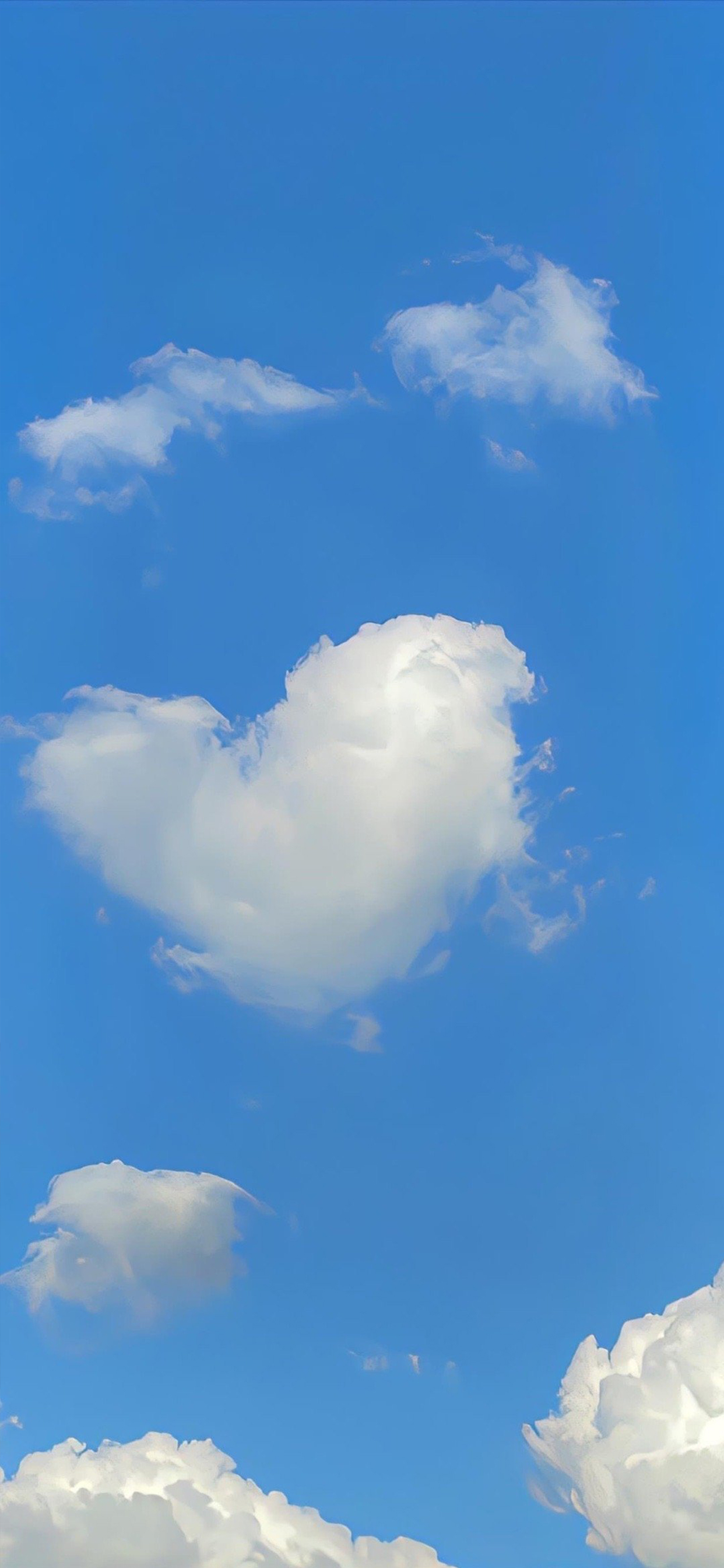 蓝天白云手机壁纸 天空很蓝,云朵很懒,愿每个仰望天空的你,看到的都是