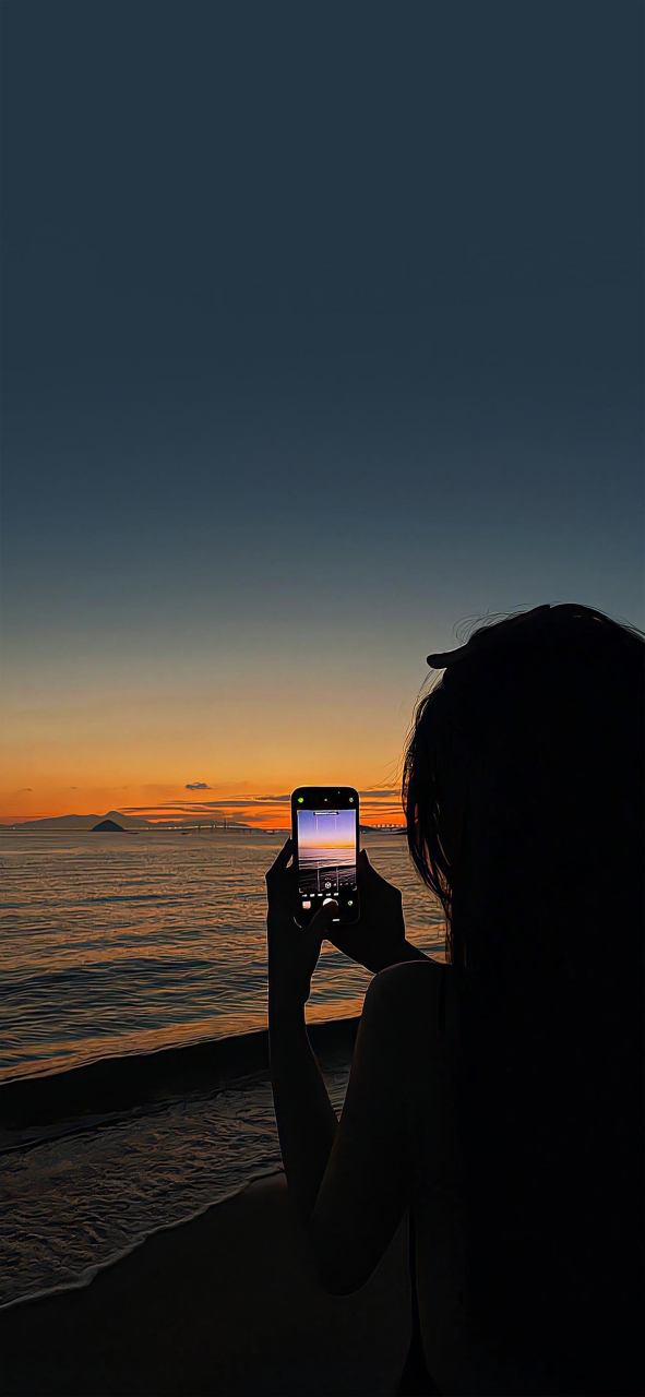 不露脸背影氛围感女生手机壁纸 ​​​ 茫茫人海,总会有那么一