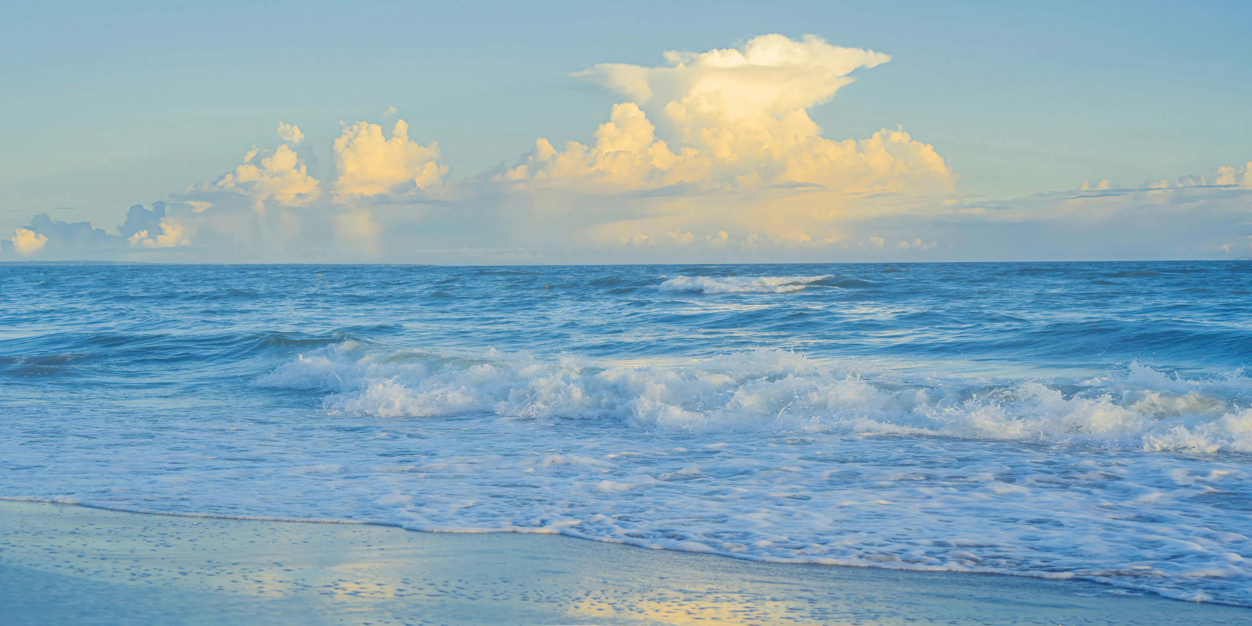 日系大海意境电脑壁纸 我怎么又会浪漫呢95浪漫的是大海98是晚霞