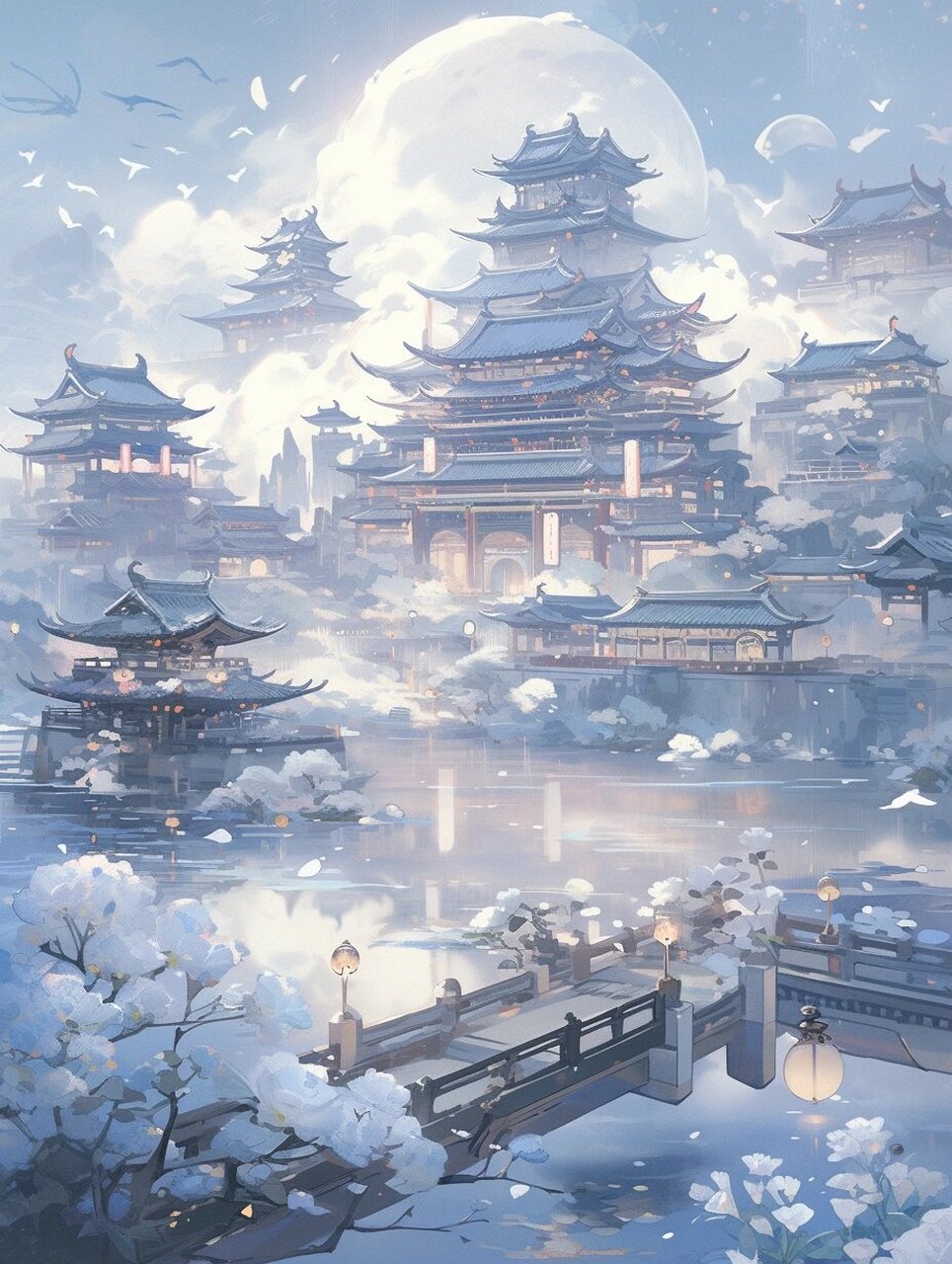 古风插画素材  我分享了一些超有意境的古风插画素材,喜欢的朋友一起