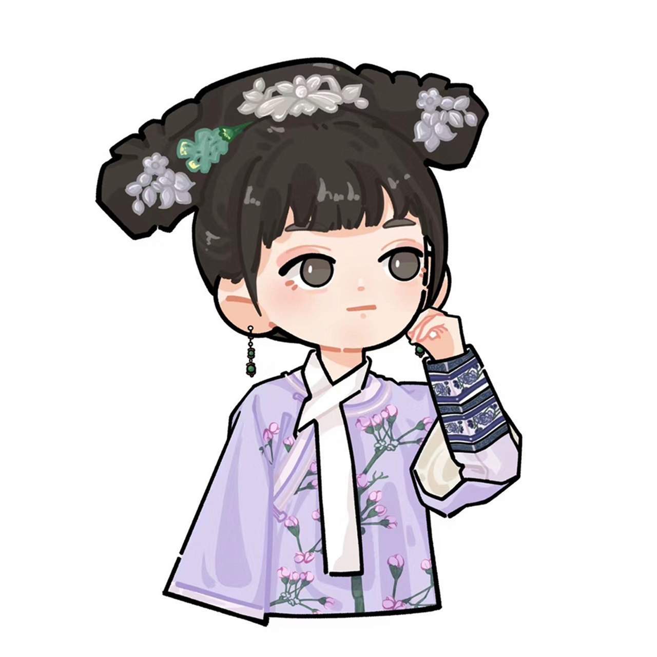 甄嬛传q版动漫头像 11年的那场雪造就了甄嬛传的传奇,至今都是大家