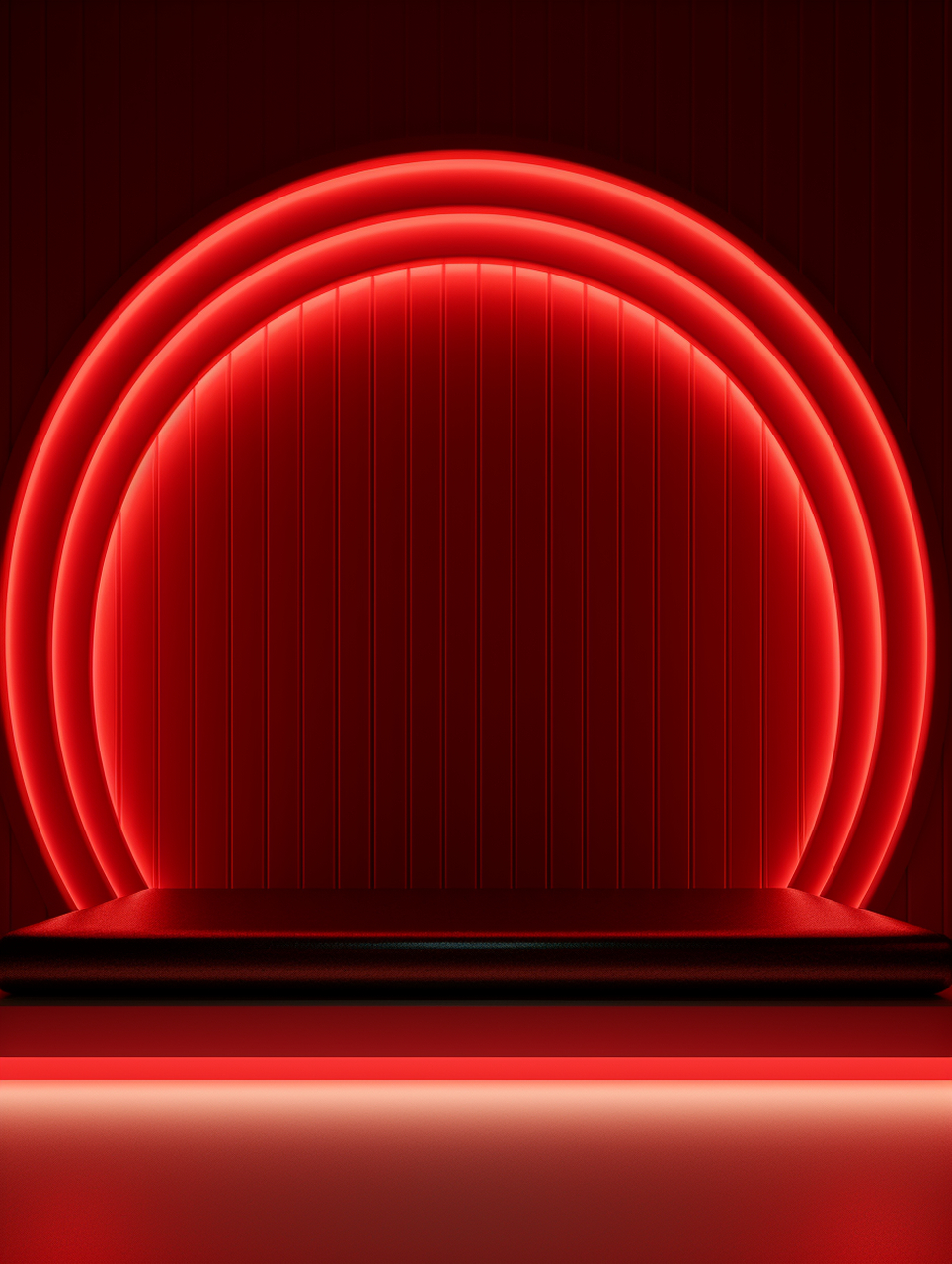 红色光效背景素材分享,ai直出  产品展示台背景 宝宝们礼貌拿图哦