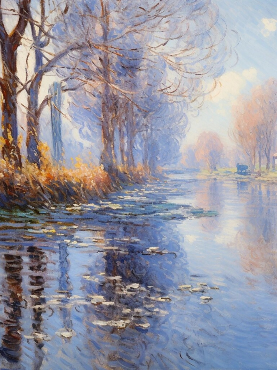 赛纳河上的秋天  克劳德·莫奈的塞纳河秋色