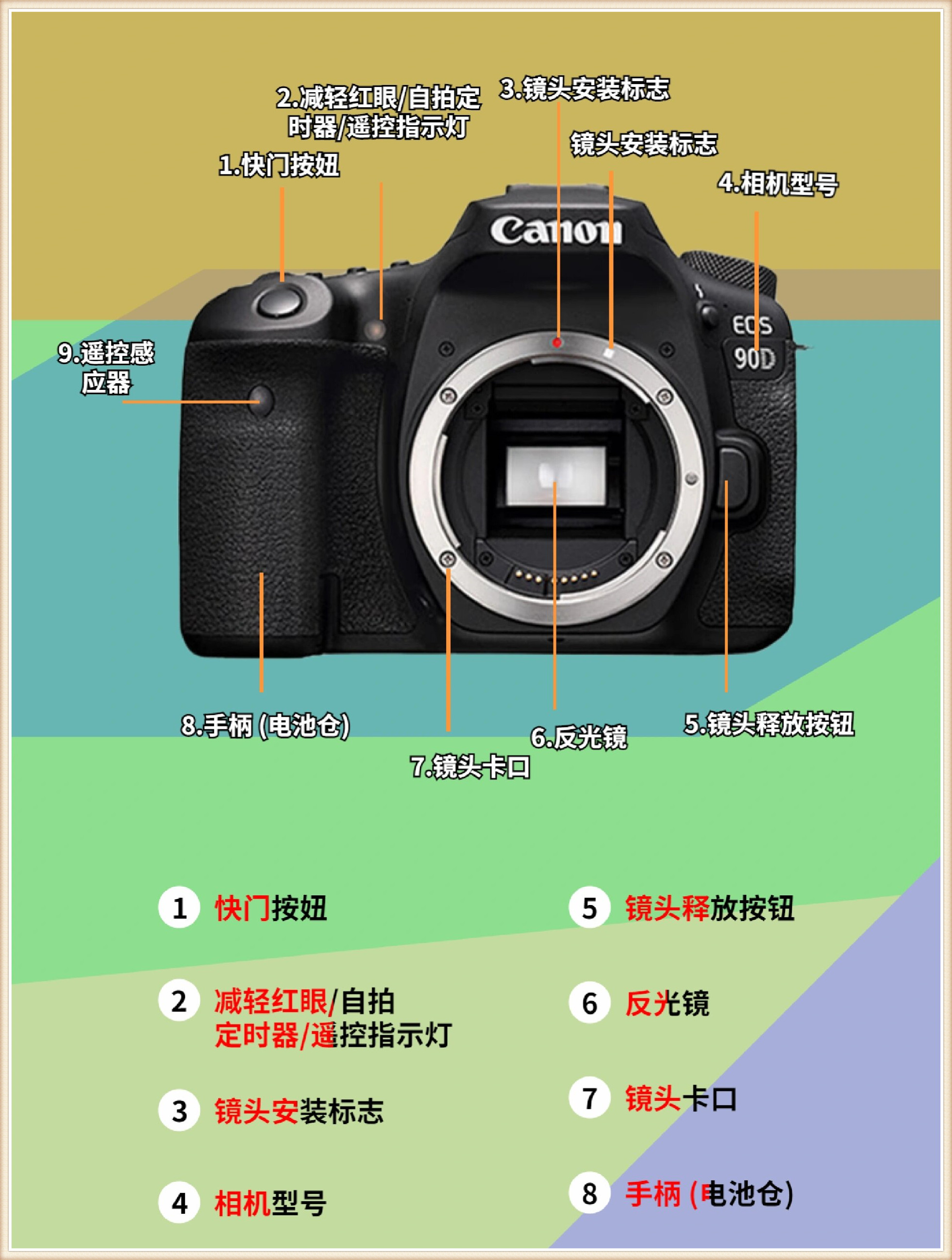今天我来给大家介绍下佳能相机各个按键的功能作用,这篇笔记是以佳能